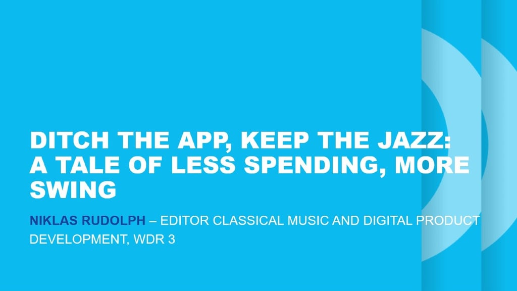 Ditch the App, keep the Jazz: a tale of less spending, more swing