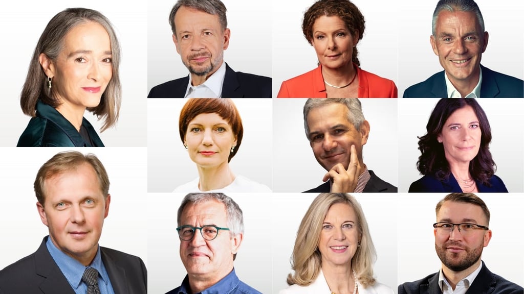Photo montage of the newly elected EBU Executive Board
