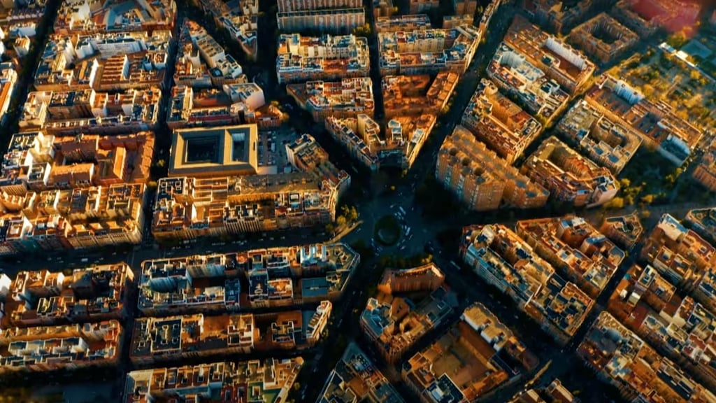 Ceci est une photo aérienne de la ville de Madrid en Espagne
