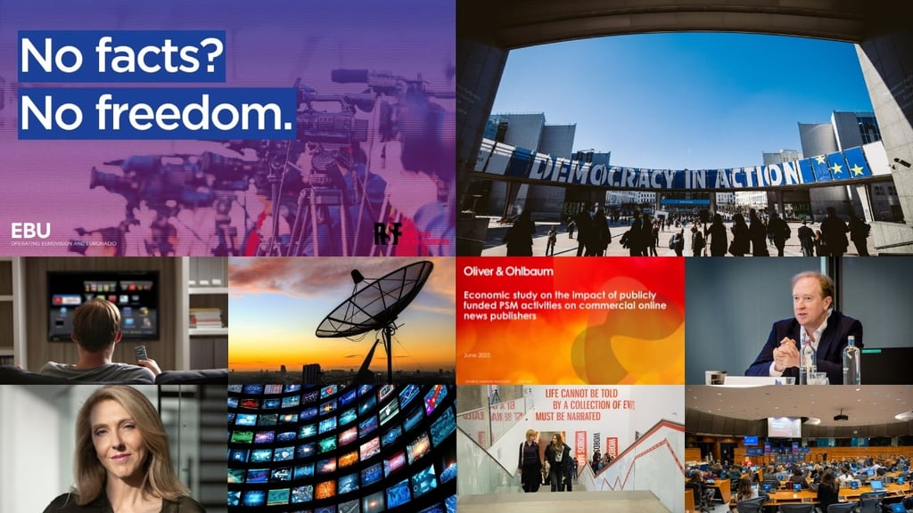 Composite of several top news items' covers