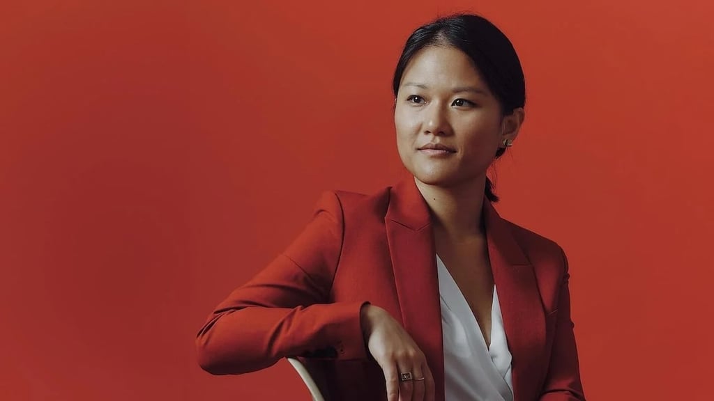 Portrait of author and journalist Karen Hao