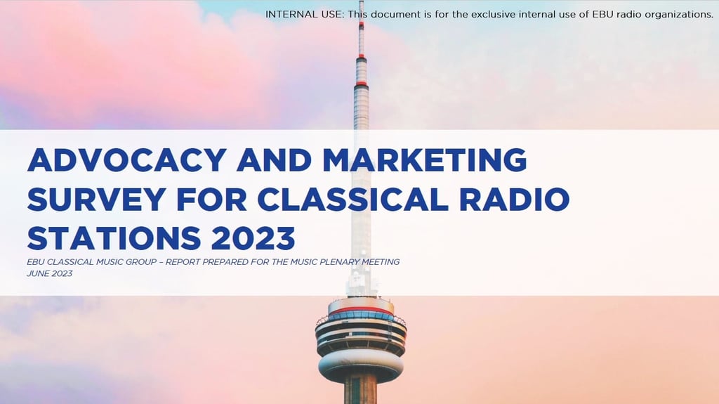Advocacy and Marketing Survey for Classical Radio Stations Report