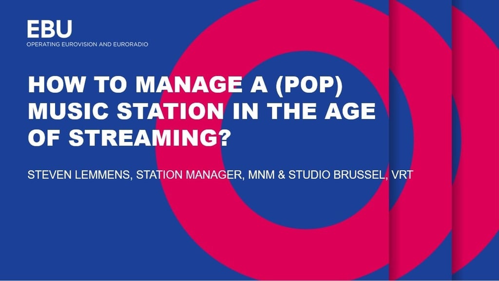 How to manage a (pop) music station in the age of streaming?