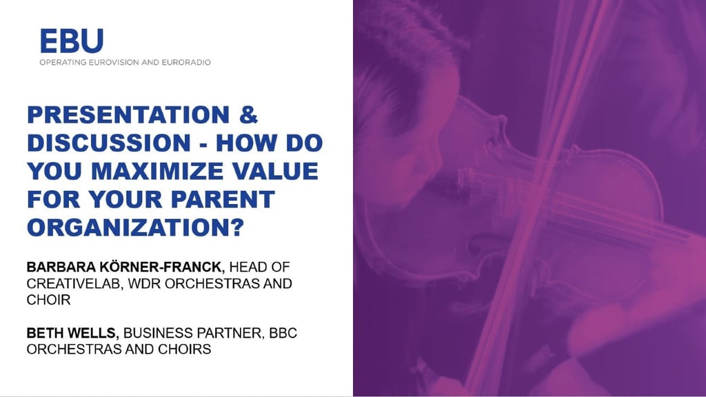 How do you maximize value for your parent organization?