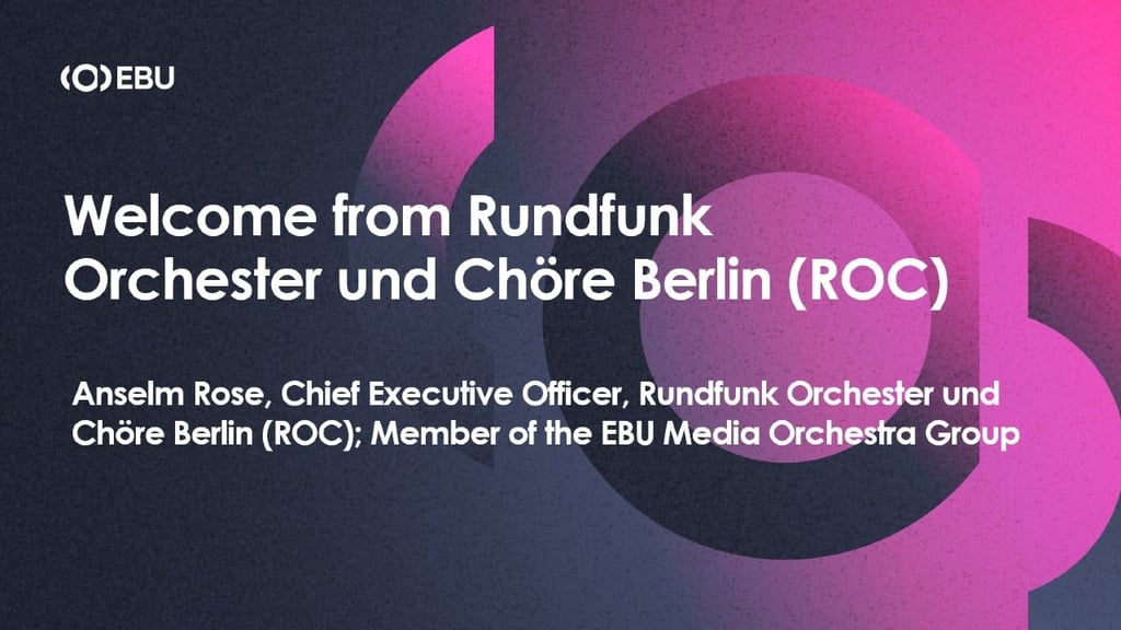 Welcome from Rundfunk Orchester und Chöre Berlin (ROC)