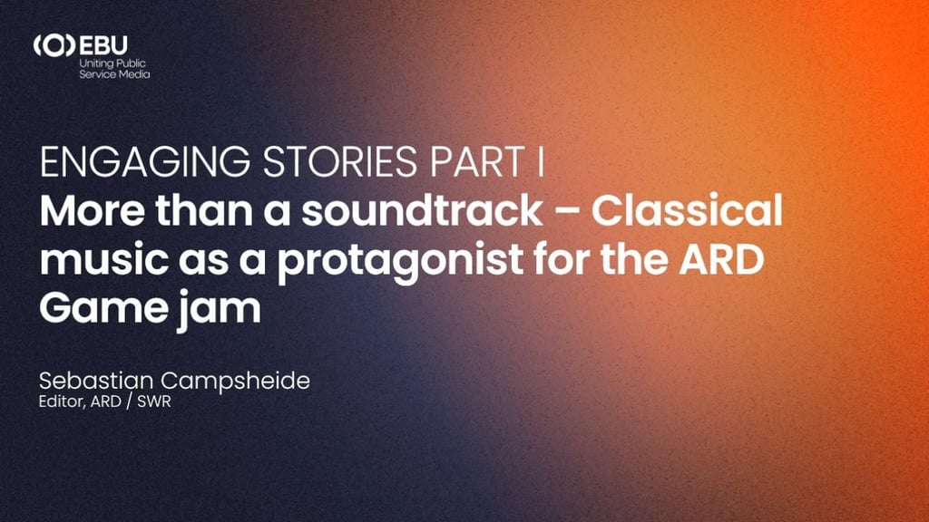 More than a soundtrack – Classical music as a protagonist for the ARD Game jam