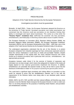 Trade Secrets - EU journalists and Media press release.pdf