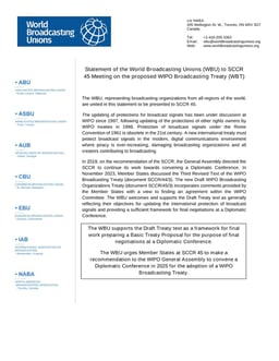WBU statement on WBT