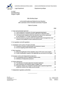 EBU Briefing Paper