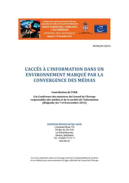 L'accès à l'information dans un environnement marqué par la convergence des médias