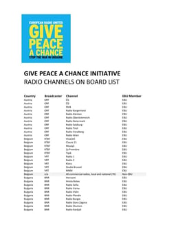 Give Peace a Chance
