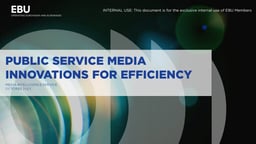 Les médias de service public innovent pour renforcer leur efficacité