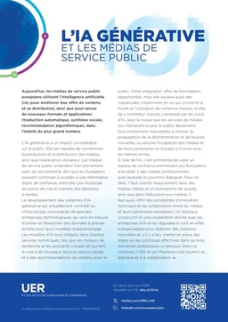 IA générative et médias de service public