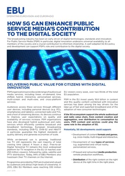 HOW 5G CAN ENHANCE PUBLIC SERVICE MEDIA’S CONTRIBUTION TO THE DIGITAL SOCIETY