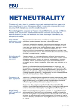 Policy Sheet: Net Neutrality