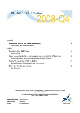 EBU Technical Review - Edition 2008 Q4