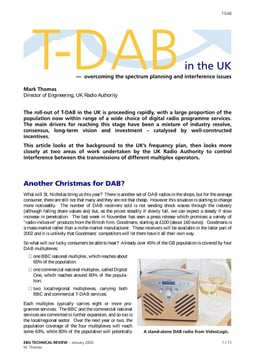 T-DAB in the UK — overcoming the planning and interference issues