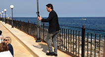 Olivier Evrard shooting with an iPhone