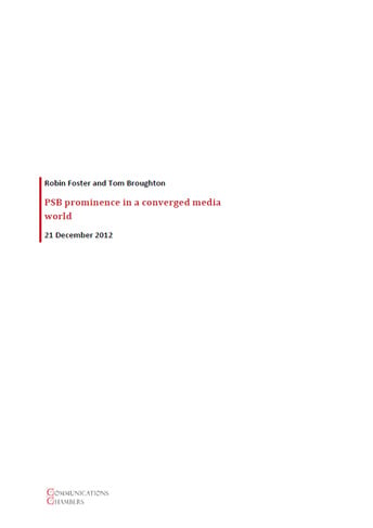 Importance du PSB dans un monde médiatique convergent
