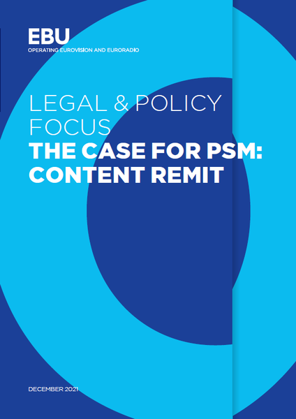 Legal & Policy Focus — The Case for Public Service Media Content Remit: Sport and entertainment