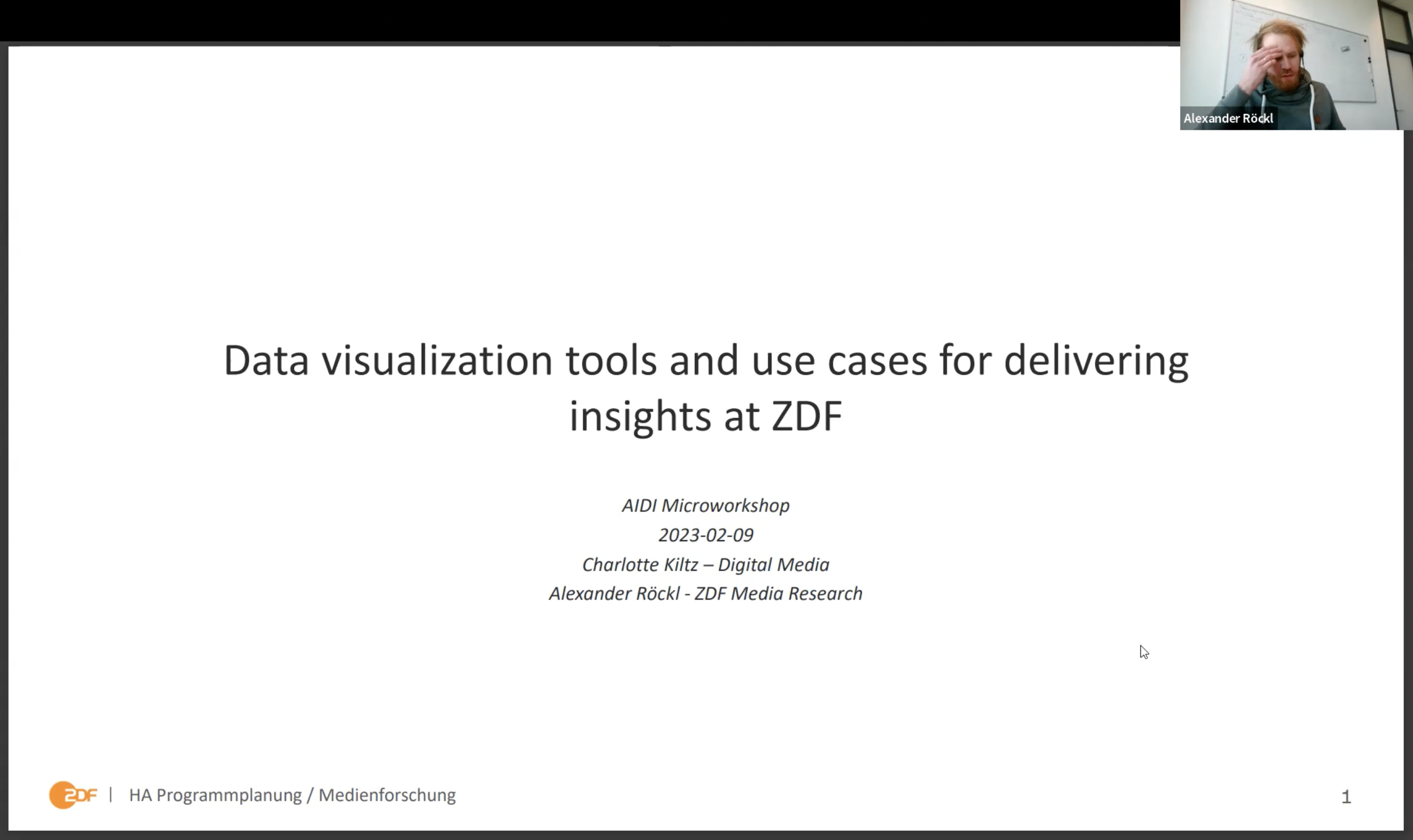 Data visualization tools and use cases for delivering insights in ZDF